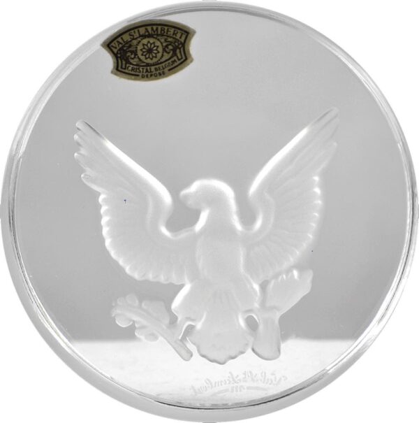 Val Saint Lambert Eagle Paperweight