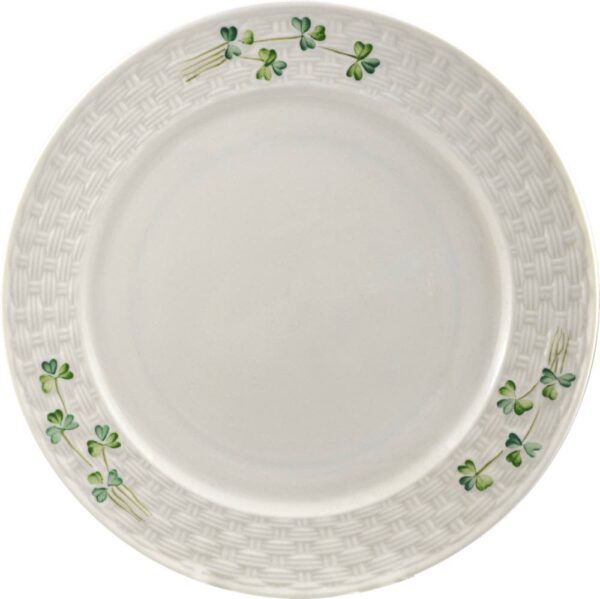 Belleek Shamrock Dinner Plate